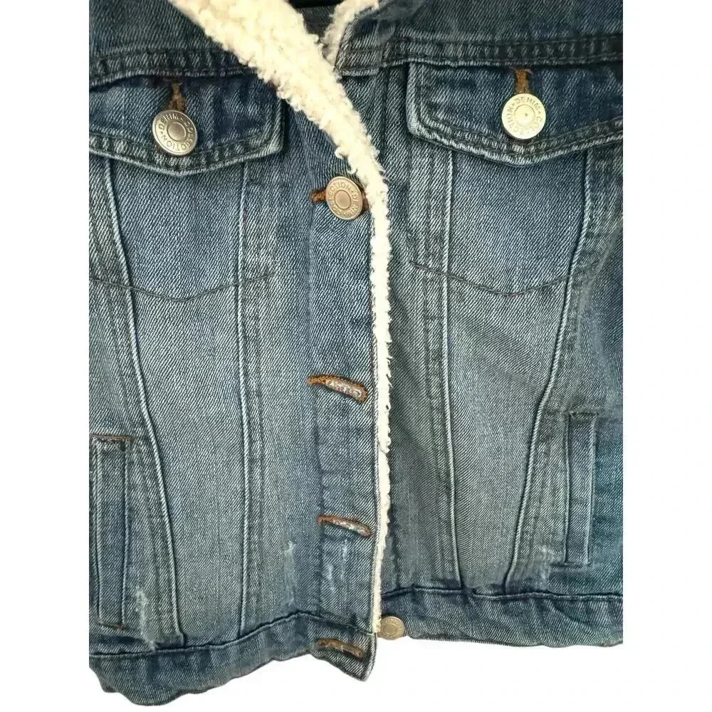 CI Sono‎ kids 10 Faux fur collar denim Jacket